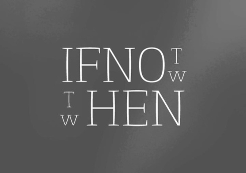 if not now, then when