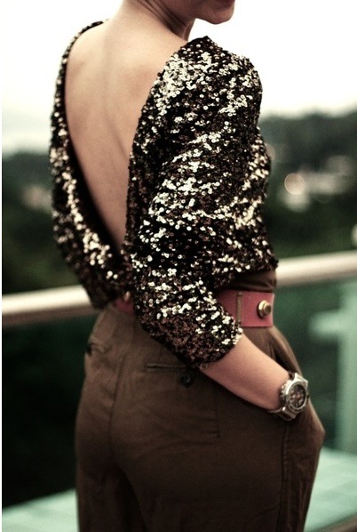 sequins from behind