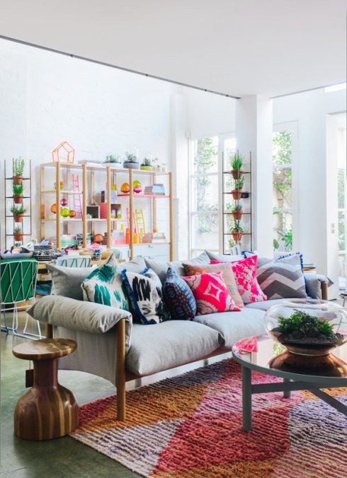 home inspiration - colorful living room